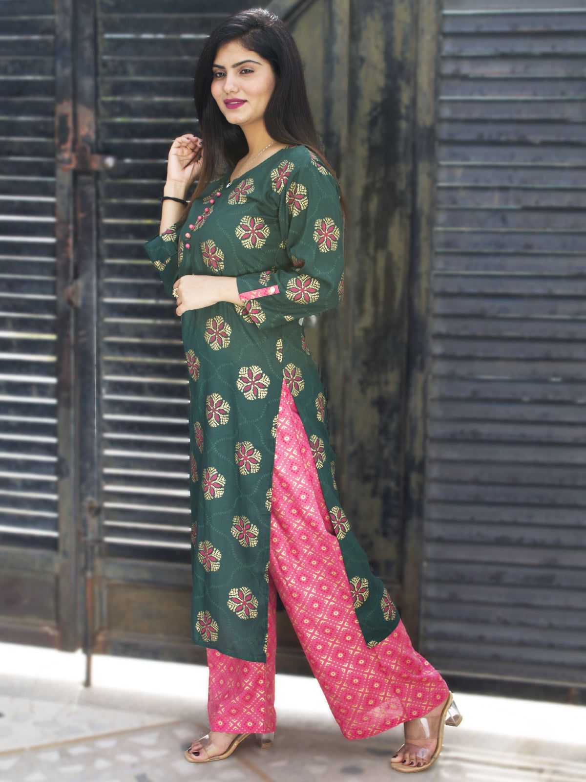 Buy Beautiful Printed Kurti Palazzo  Dupatta Set for Woman and Online in  India  Etsy