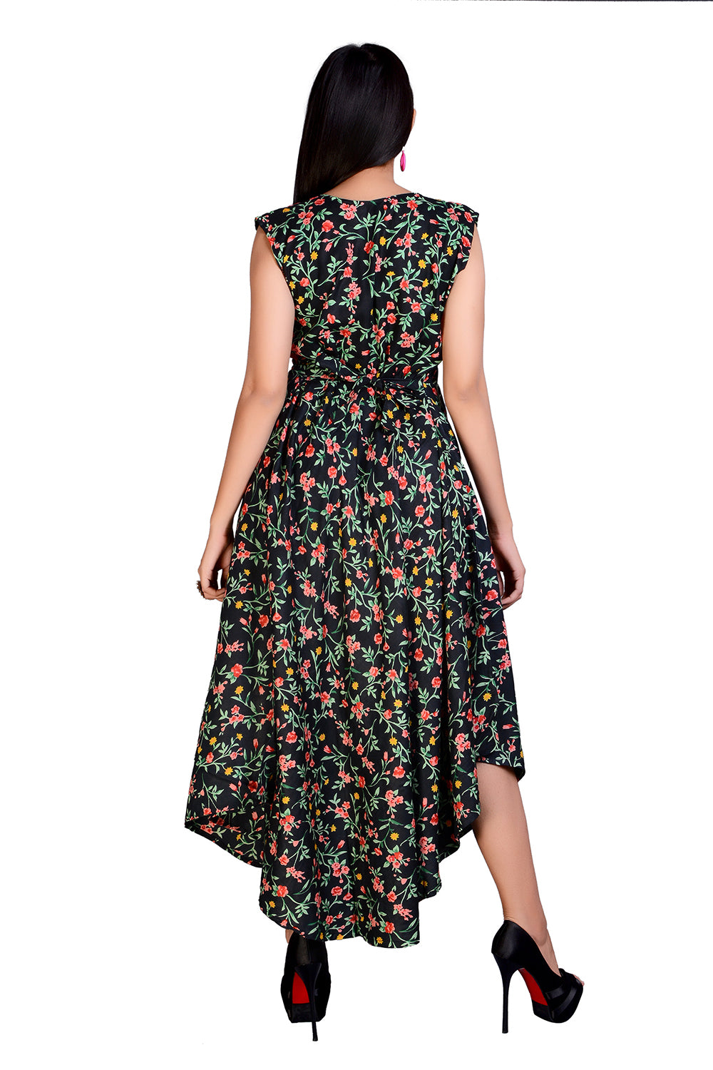 Rayon Women Printed Long Maxi Dress